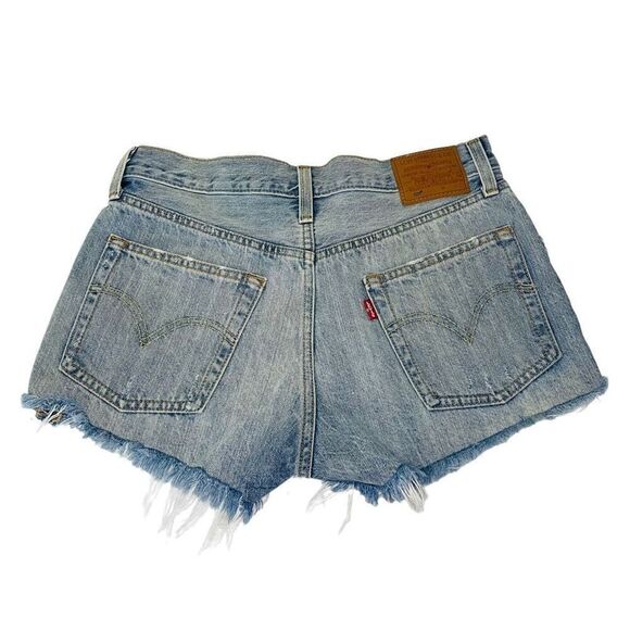 Levi’s 501 Cutoff Jean Shorts Big E size 27 - Picture 1 of 13